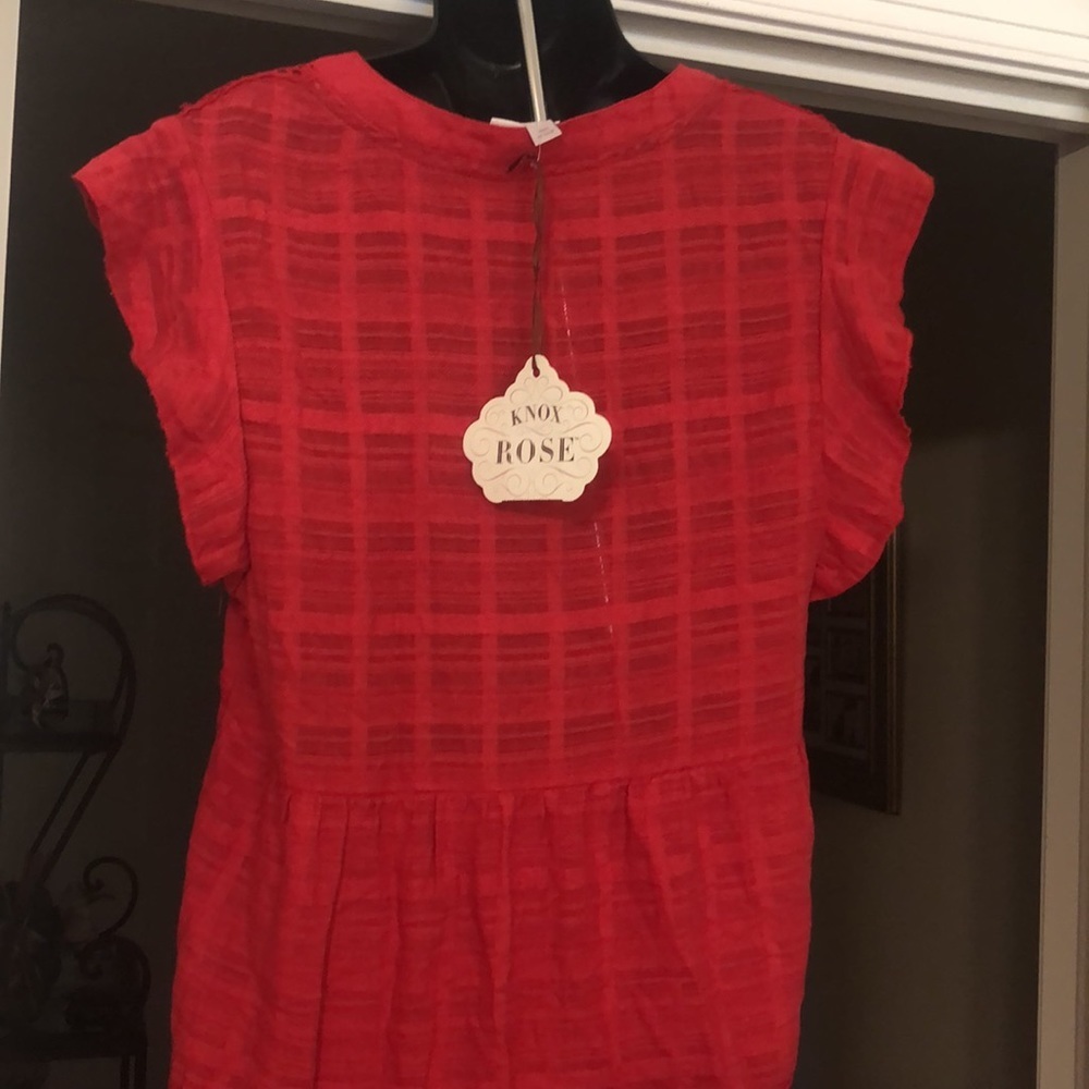Knox Rose Red Peasant Dress - Picture 5 of 9
